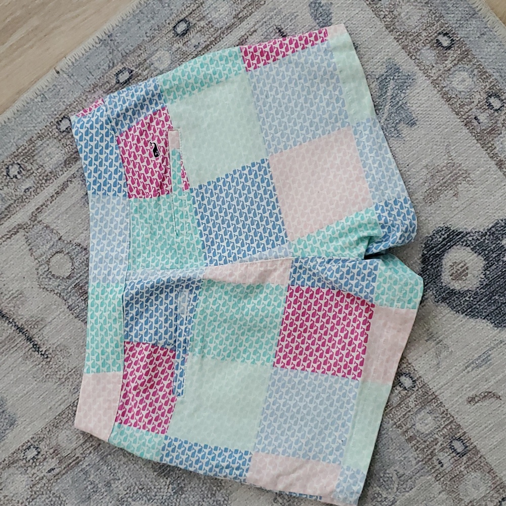 Vineyard Vines X Target Patchwork Whale Shorts Sz0 - image 8